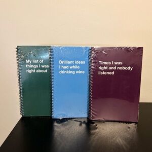 ✨ BUNDLE: 3 Snarky WTF Notebooks - New & Sealed! ✨